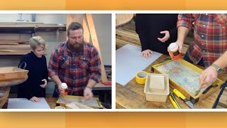 DIYs With Stuff You Already Have: Basket Coffee Table + Map Serving Tray | HGTV's Erin & Ben Napi…