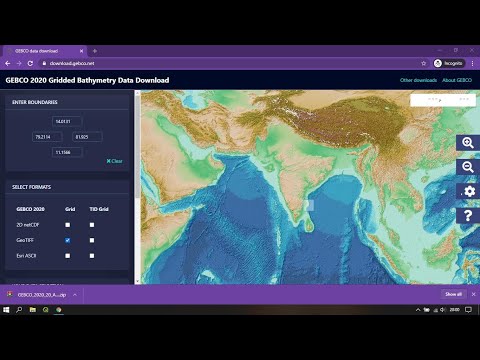 how to download bathymetry data from gebco - 2021