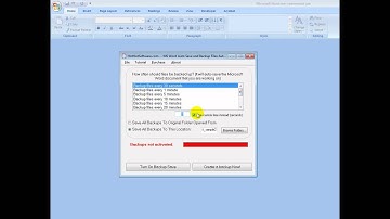 How to MS Word Auto Save and Backup Files Automatically