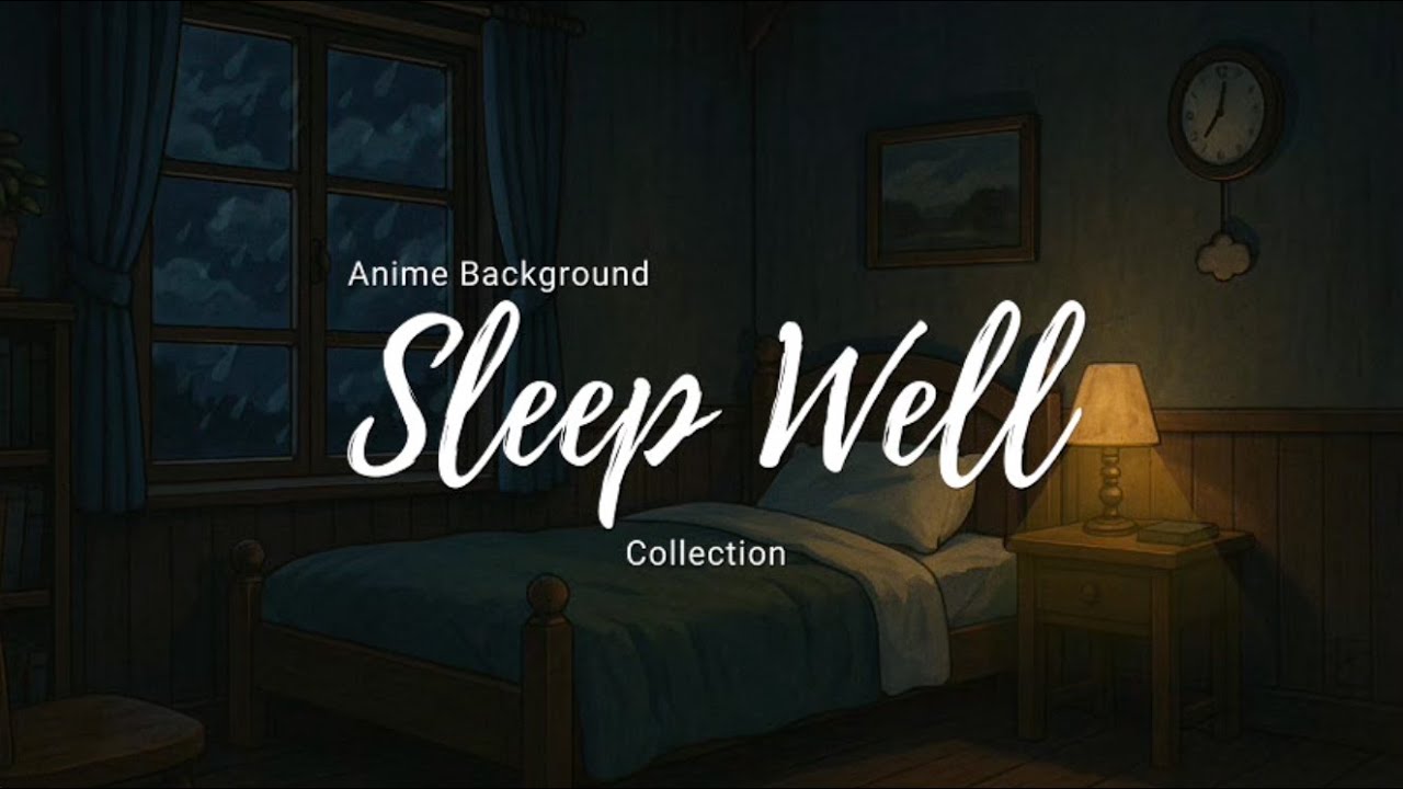 Anime Background! Sleep Well! Rest, and calm your mind of the stress.