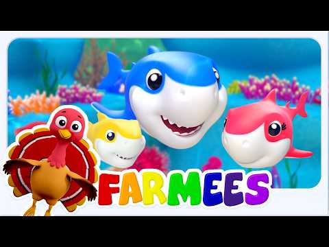 маленька акула більше дитячі віршики і Мультфільм Відео - Farmees Ukraine