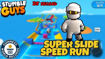 SuperSlide SpeedRun World Record! 25sec🤯 | Stumble Guys | GamingHit |