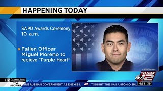 Video: SAPD to present Purple Heart to fallen officer Miguel Moreno on Tuesday