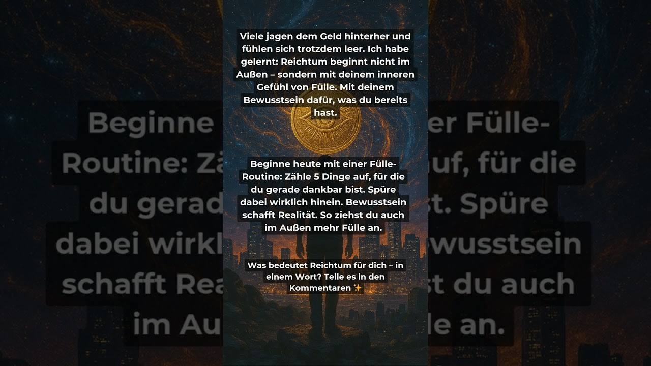 Reichtum beginnt nicht mit mehr Geld – sondern mit mehr Bewusstsein