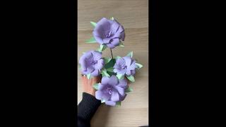 ✨ DIY Paper Flowers That Look Real! 🌸Handmade Paper Flower Bouquet 💜
