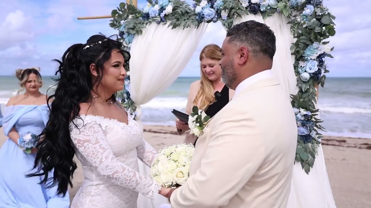 🌴 Romantic Jensen Beach Wedding | Florida Beach Ceremony by Budget Beach Weddings
