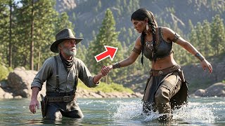 He Saved a Giant Apache Woman From the River — The Next Day, Her Father Brought a Surprising Gift