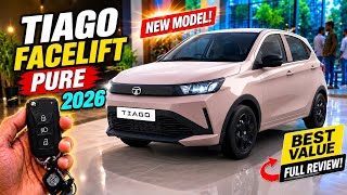 Tata Tiago Facelift PURE Model 2026 ✅ Tata Tiago Second Base Model Pure All Details ✅