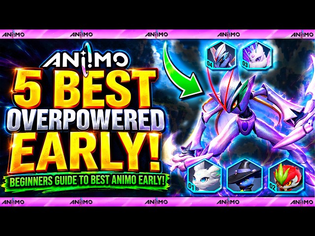 Thumbnail for 5 Best Early OP Aniimo & Evolutions You Need To Get / Best Early Team (Beginners Guide)
