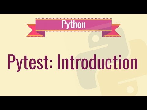Python unit testing - pytest introduction  2019