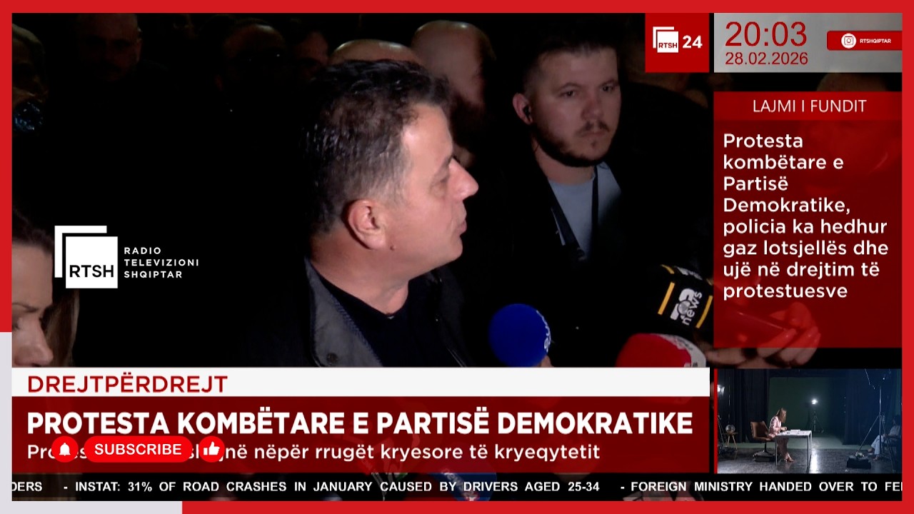 Noka: Tirana është në duart e qytetarëve, marshimi vazhdon pavarësisht gazit dhe ujit me presion