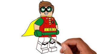 HOw to Draw Lego full episodes 2018 - Draw Step by step Lego Robin For kids 2018
