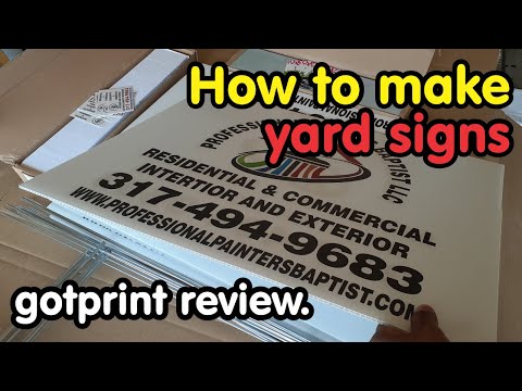 How to make yard signs