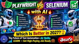 Playwright vs Selenium  |  Which Automation Tool is Better  |  Playwright with AI Jobs | Naresh IT
