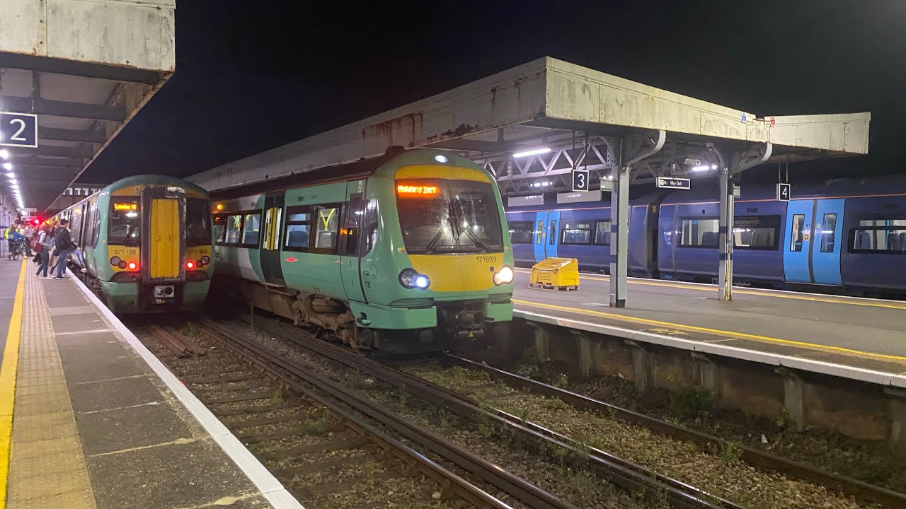 Class 171809 departs Hastings - YouTube