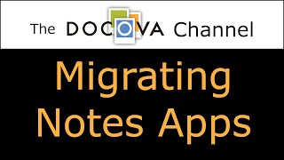 Migrating Notes Applications