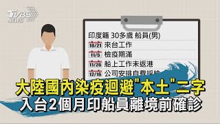 大陸國內染疫迴避本土二字 入台2個月印船員離境前確診| 十點不一樣 20201219