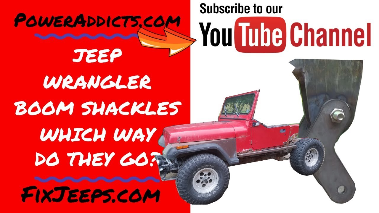 Jeep Wrangler - Boom Shackles - How to mount them and why - YouTube