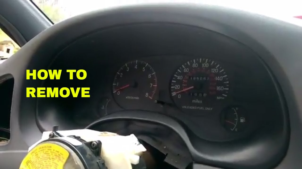 How To Gauge Cluster Removal | Mitsubishi Eclipse, Plymouth Laser, and Eagle Talon