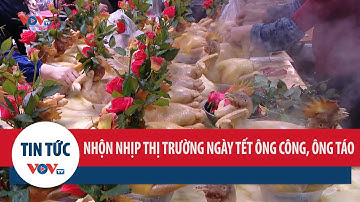 Nhộn nhịp thị trường ngày Tết ông Công, ông Táo