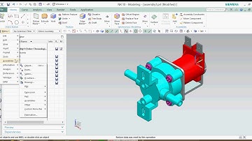 NX cad auto explosion assembly