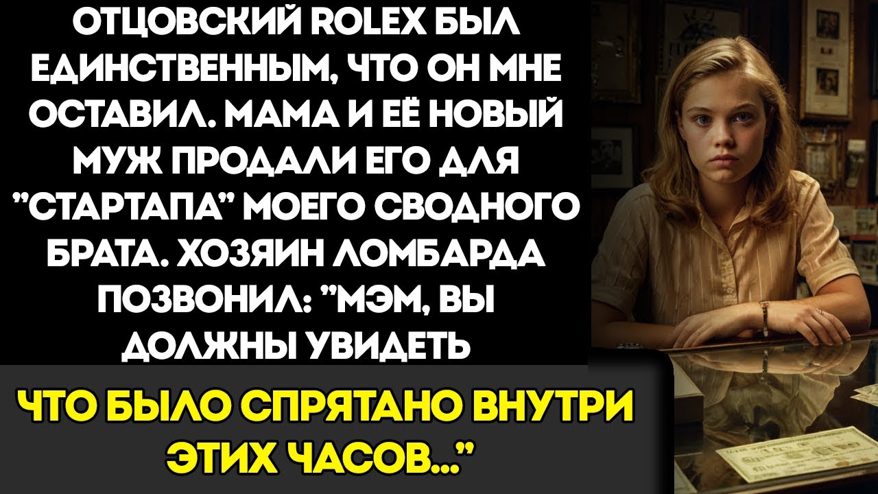 Они ПРОДАЛИ часы моего покойного отца, чтобы профинансировать бизнес сводного брата. Но потом мне