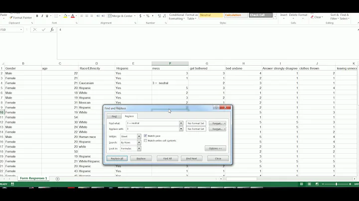 Importing Data from Google Forms to SPSS (through Excel)