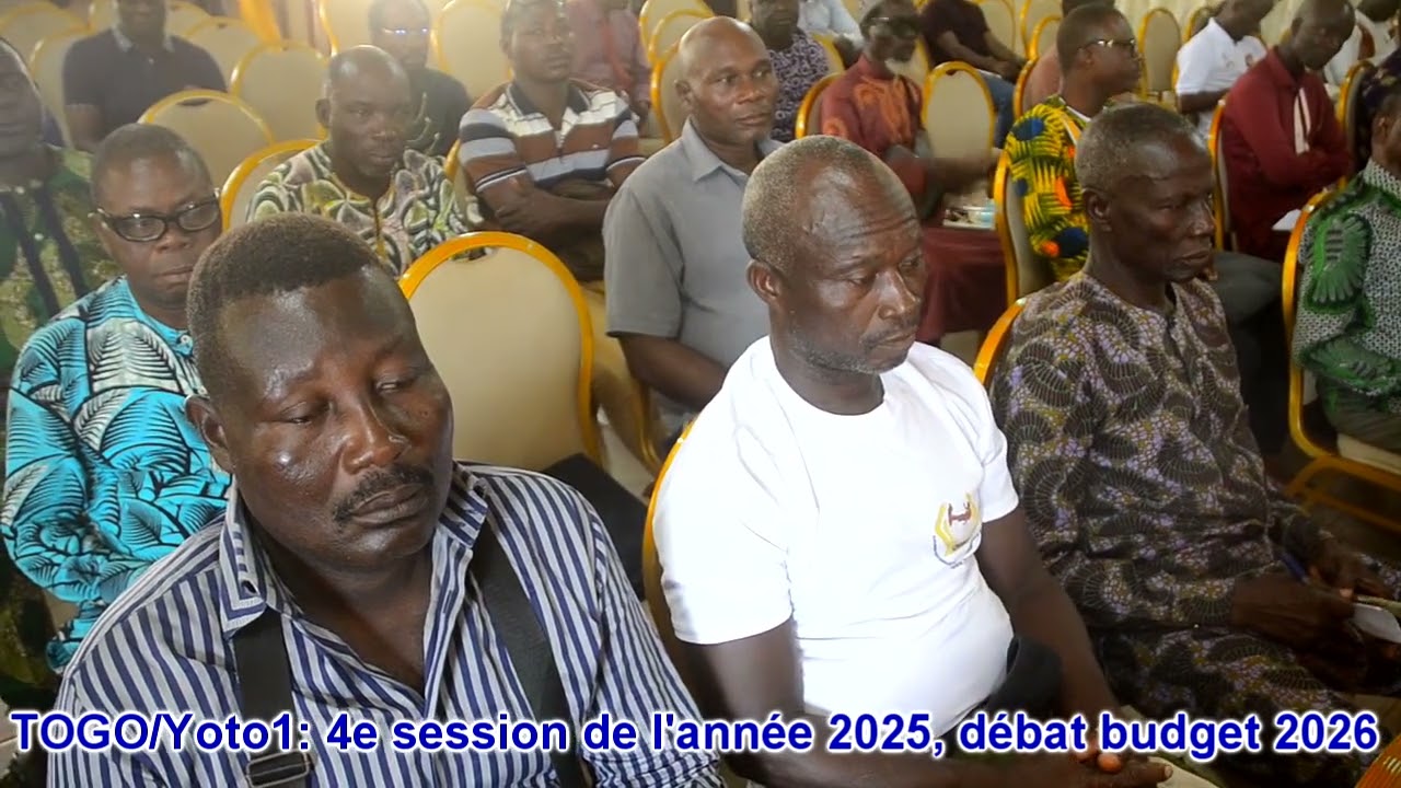 TOGO/Yoto1: ouverture de la 4e session ordinaire de l'année 2025