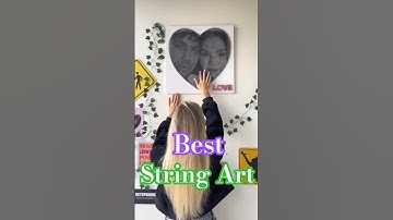 How To Make String Art/How To Make A Bracelet With String/Mind Blowing String Art #shorts #art #girl