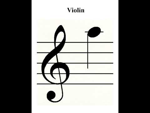 Violin E String Notes (+ D, A, & G String Notes)