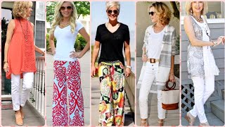 Stunning Casual Summer Outfits For Women Over 40 Classy|Latest Style Designers Design Dresses Ideas