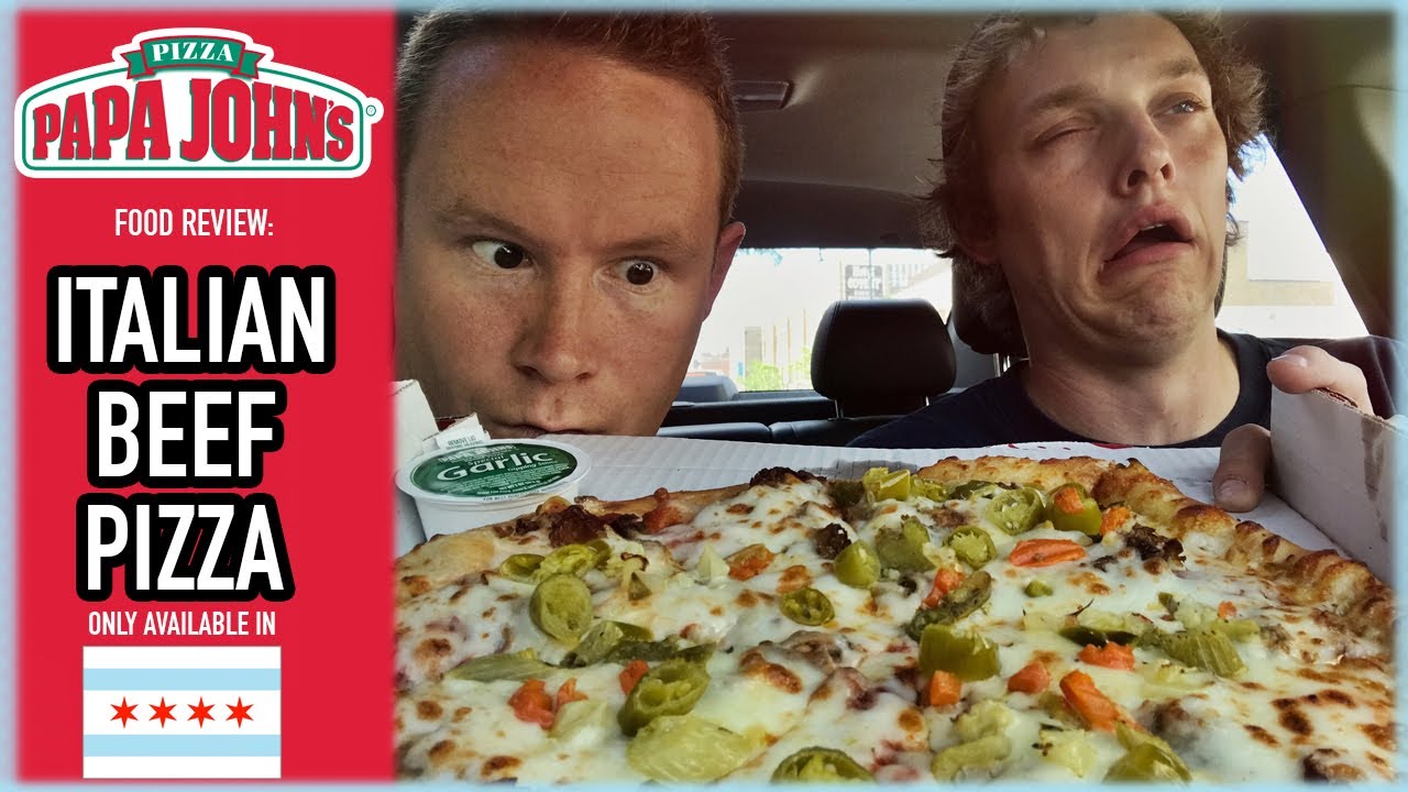 Papa John's ChicagoExclusive Italian Beef Pizza Food Review Season 4