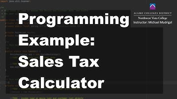 Java 1 Online, [2.08] Data and Expressions: Sales Tax Calculator