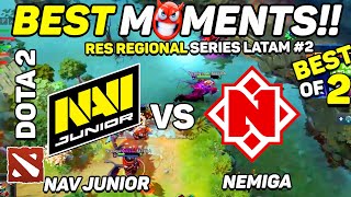 NaVi Junior vs Nemiga - HIGHLIGHTS - RES Regional Series: EU #2 | Dota 2