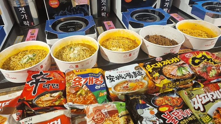 새로생긴 24시 무인라면가게! 무한토핑 라면종류40개! /Automated Ramen Machine Ramen store /street food