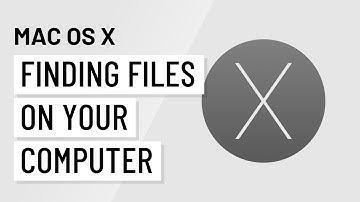 Mac OS X Basics: Finding Files on Your Computer
