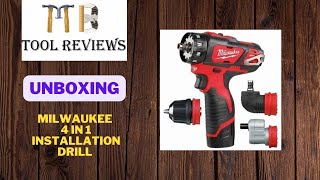 Milwaukee M12 4 in 1 installation drill (BDDX-202C) - Unboxing