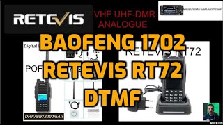 BAOFENG 1702/RETEVIS RT72 - DTMF input