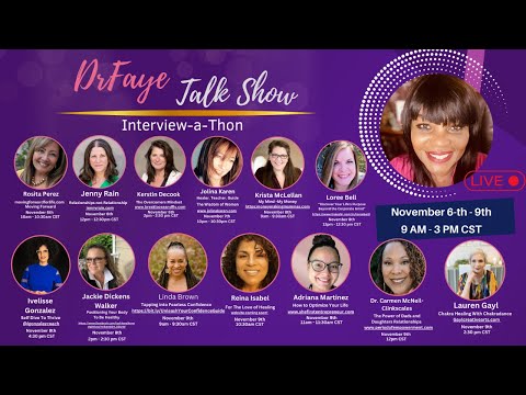Interview-a-thon Finale with DrFaye & 13 Coaches