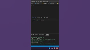 flat( ) nested array method in #javascript #shorts