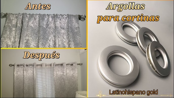 La solución perfecta: Cinta con argollas para cortinas