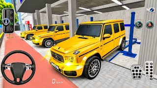 All Golden Mercedes G63 in Auto Repair Shop ✨ | 3D Driving Class Gameplay screenshot 1