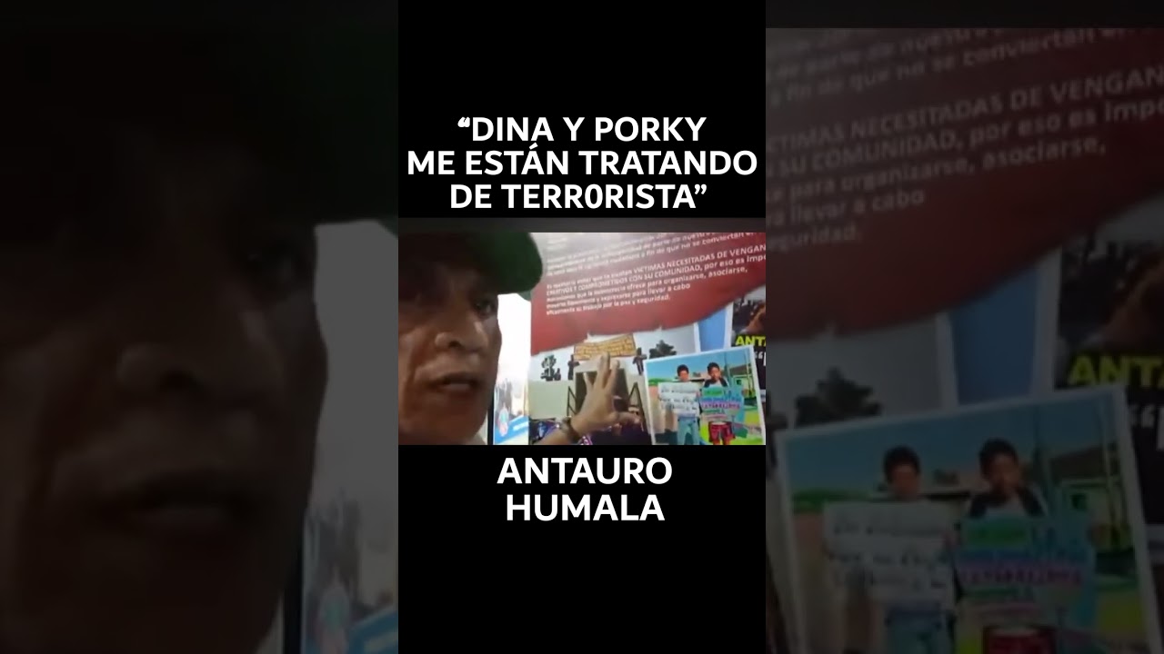 ANTAURO DENUNCIA A DINA Y LOPEZ ALIAGA POR TRATARLO COMO TERR0RISTA