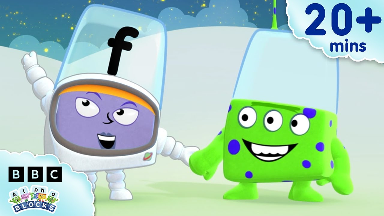All Things Alphablock F 🌑 | Learn to Read and Spell for Kids | Alphablocks
