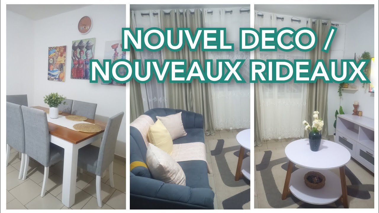 DÉCO DE JANVIER / SALON TOUR : NOUVEAUX RIDEAUX /MODEL OCCULTANT