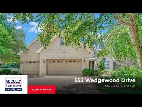 552 Wedgewood Drive, Valparaiso, IN home video tour