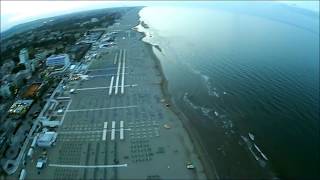 Italy. Riccione beach. Италия. Риччоне пляж.Eachine E58 камера 2mpx.