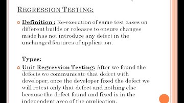 Regression Testing