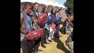 Vee Mhofu and Dziva rembira performing at a state function at HICC Harare Zimbabwe