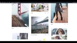 How to create Portfolio Columns and Masonry layouts - Bradford Photographer WordPress Theme Wealth